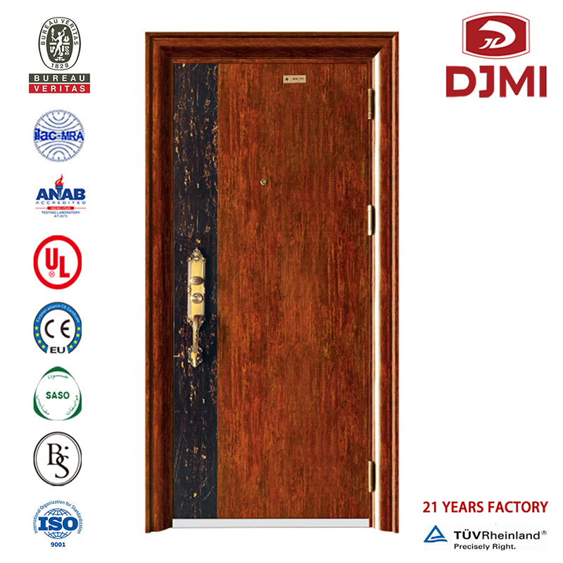 販売Puertasデイエロホット販売高品質のアメリカのパネルナイジェリアの外装ドアの安全性の高い部屋のスチールドア多機能プエルタデイエロResidencial
