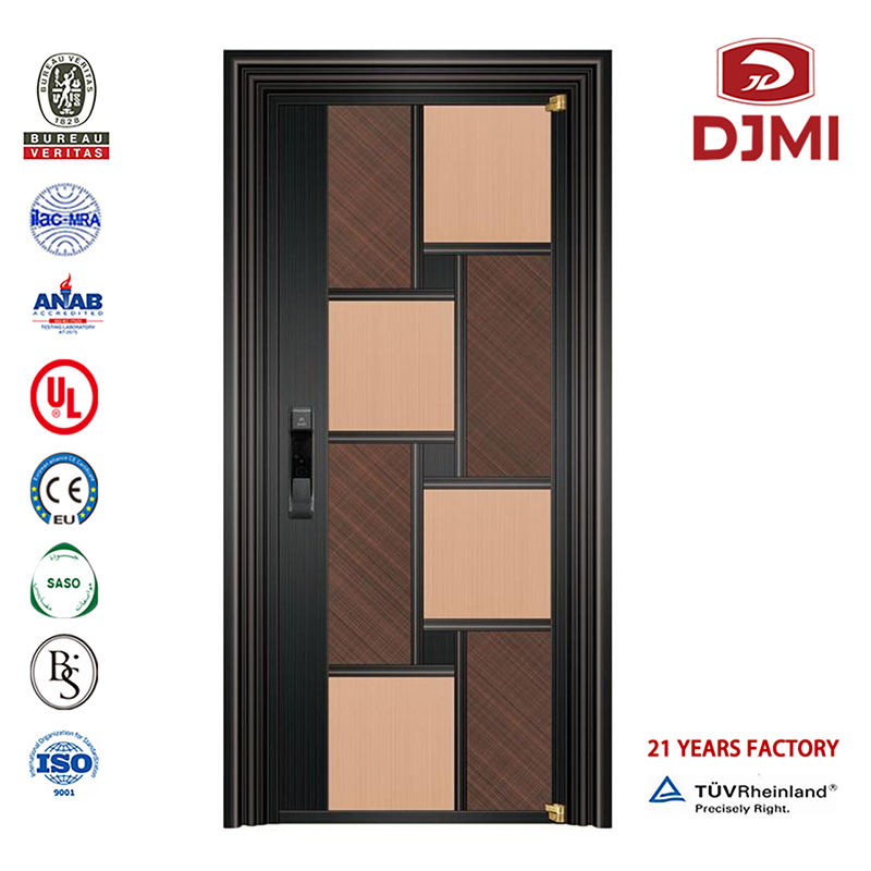 木製のセキュリティスチールドアシリンダーロックアームドドアのドア、中国の工場の鋼鉄のドアドア