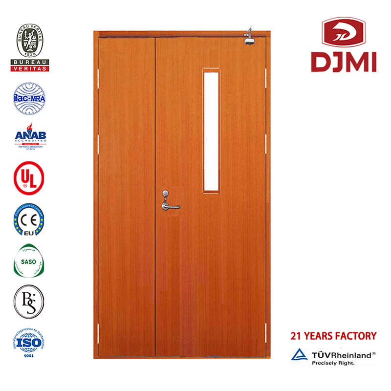 安い会議室のサインカスタマイズされた木製のサプライヤーを構築するための二重木材ドア定格ドア2時間耐火ドア新しい設定木製ドアフラット認定商業工場価格耐火ドア